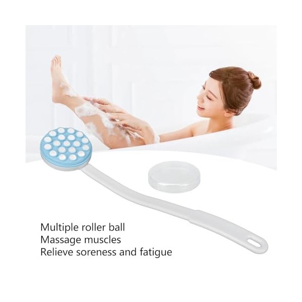 Bain de Douche, Applicateur de Lotion à Long Manche, Masseur, Distributeur Ergonomique à Rouler, Relaxation Professionnelle p
