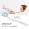 Bain de Douche, Applicateur de Lotion à Long Manche, Masseur, Distributeur Ergonomique à Rouler, Relaxation Professionnelle p