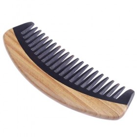 Corne et Peigne en Bois de Santal Vert Couture tête de Massage ménage Peigne Statique 1 pièces