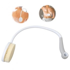 Brosse de Bain pour le Dos avec Manche Long Incurvé, épurateur de Dos Incurvé Pliable en Forme de U pour Femmes Enceintes âgé