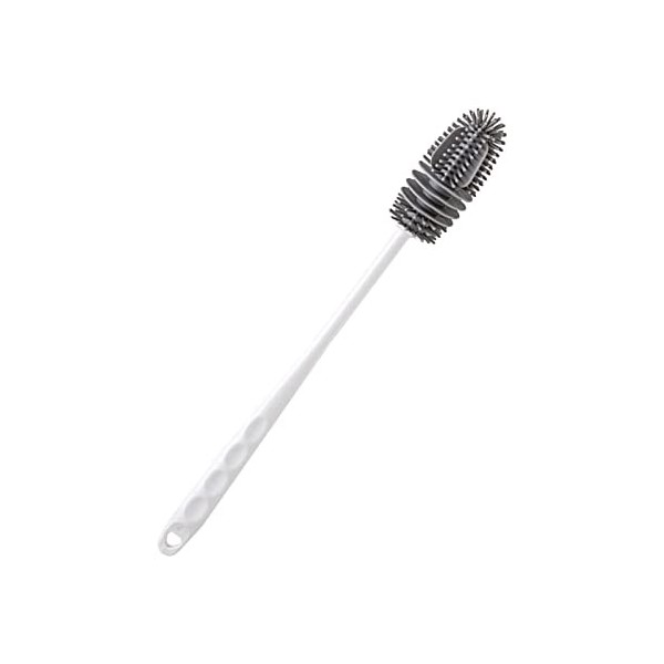 Loupsiy Brosse éponge en silicone à long manche - Sans BPA - Pour nettoyer les sport et les bouteilles deau