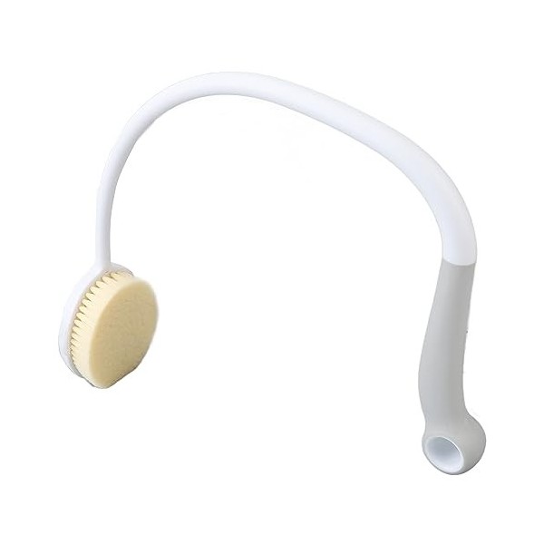 Brosse de Bain à Dos incurvé Long, Parfaite pour les Femmes âgées, Handicapées et Enceintes, Poils Doux pour Exfolier, Pratiq