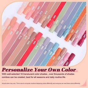 Lavender Violets 20 Pcs Fast Dry Tauchpulver Kit ransparent Jelly Nail Tauchpulver Set Mit Base Activator Top Brush Saver, Sa