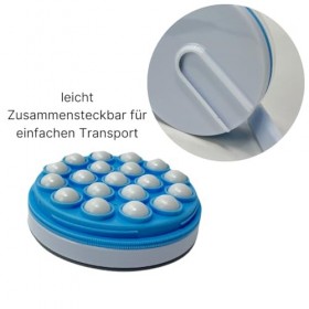 Aide à la crème pour le dos et le dos, convient pour les personnes handicapées, blanc avec capuchon et diamètre env. 9 cm