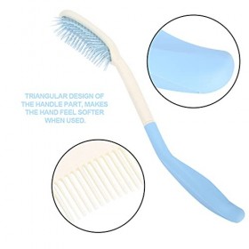 Brosse à cheveux à longue portée, brosse à cheveux à long manche, brosse à cheveux à long manche antidérapant, personnes âgée