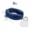 Mobiclinic, Rehausseur WC Adulte, Mod. Río, Marque européenne, Rehausseur Toilettes pour Adultes, Souple, Hauteur 11 cm, Syst