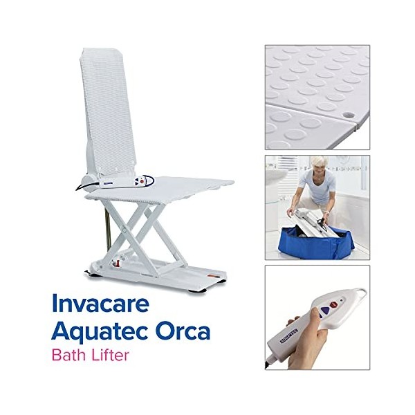 Invacare Aquatec Orca Siège élévateur de Baignoire Fixe Blanc