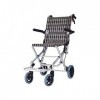 LSHTAR Fauteuil Roulant Pliant ultraléger, Fauteuil Roulant handicapé pour Les Voyages, Chaise de Transport en Aluminium avec