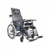 LSHTAR Fauteuil Roulant inclinable avec appuie-tête et Oreiller Amovibles, Fauteuil Roulant de Transport léger entièrement Pl