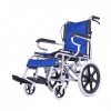 LSHTAR Fauteuil Roulant Pliant Léger Fauteuil Roulant de Transport en Aluminium Portable Chaise de Réadaptation Médicale Disp