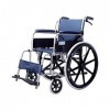 LSHTAR Fauteuil Roulant Léger avec Frein Arrière et Frein à Main, Transporteur Autopropulsé Manuel Portable en Aluminium pour