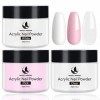 MAGIC ARMOR 3pcs acrylique poudre 20g poudre blanc clair Acrylique Poudre pour acrylique liquide acrylique ongles sculpture