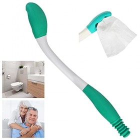 BUENTYA Outils daide aux toilettes - Porte-essuie-glace à longue portée - Porte-papier toilette confortable - Porte-mouchoir