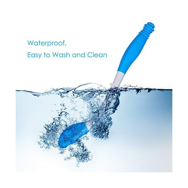 Outils Daide à La Toilette Essuie-Glace Inférieur Poignée en Tissu Poignée Longue Portée Pliable Lingette de Confort pour Pe