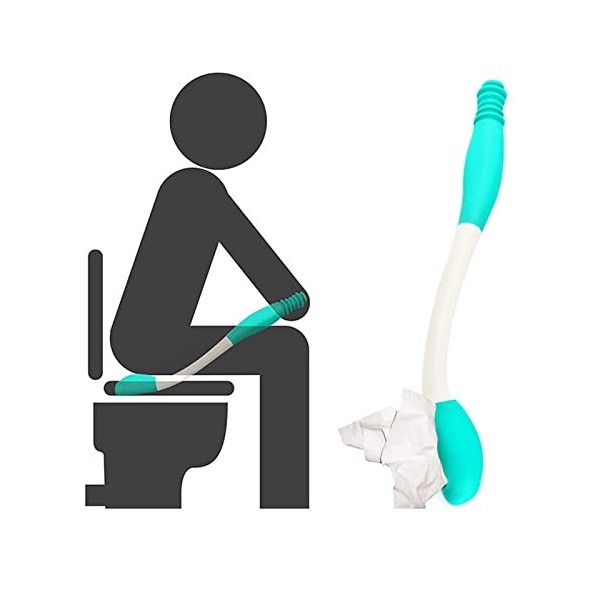 Outil daide aux Toilettes, Outil daide aux Toilettes Auto-assisté Forme Ergonomique pour Les Femmes Enceintes