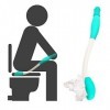 Outil daide aux Toilettes, Outil daide aux Toilettes Auto-assisté Forme Ergonomique pour Les Femmes Enceintes