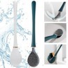 TeeDoo Flexible Toilettenbürste aus Brosse De Toilette, Brosse WC en Silicone, Brosse Toilette Silicone Plate,Brosse Toilette