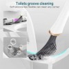 TeeDoo Flexible Toilettenbürste aus Brosse De Toilette, Brosse WC en Silicone, Brosse Toilette Silicone Plate,Brosse Toilette