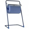 Generic AG-521 Distributeur de Serviette pour Rouleaux jusquà 40 cm de Large Métal Bleu