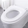 Lot de 10 housses de siège de toilette jetables avec bande élastique de qualité supérieure, portables, emballage indépendant 