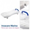 Invacare, Planche de bain, Mod. Marina, Ergonomique avec Poignée, Planche pour baignoire, 69cm