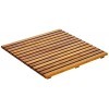 Asinox TEK4A5050 Caillebotis de Douche Bois Marron 50 x 50 x 4 cm