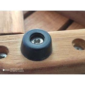 AsinoX TEK3A6161 Caillebotis de Douche Bois Marron 61 x 61 x 4 cm