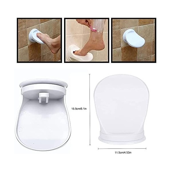 Repose-pieds à ventouse en plastique antidérapant pour salle de bain, douche, rasage, cuisse, pour femme souffrant de douleur