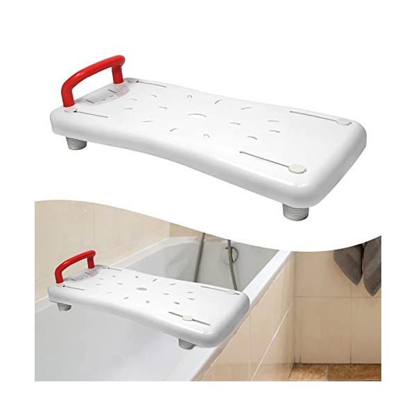 YRHome Planche de Bain pour Personnes Âgées et à Mobilité Réduite, Banc de Baignoire Adulte, Siège Baignoire Ergonomique, Poi