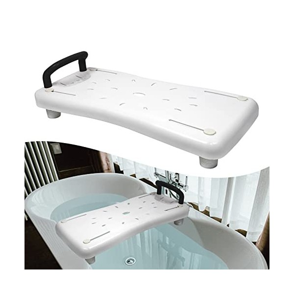 YRHome Planche de Bain pour Personnes Âgées et à Mobilité Réduite, Banc de Baignoire Adulte, Siège Baignoire Ergonomique, Poi