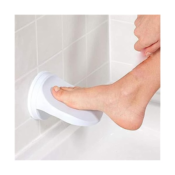 Douche Salle Bain, Repose-Pieds avec Ventouse puissante, Plastique Anti-dérapant Repose-Pieds Douche, pour Pieds Douche Rasag