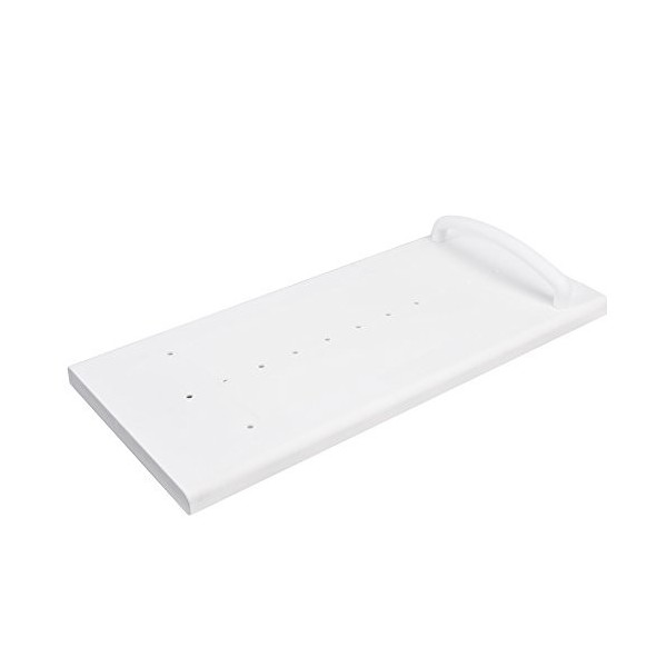 NRS Healthcare Myco Adjustable Bath/ Shower Board with Handle, 66-76 cm Eligible for VAT Relief in The UK 