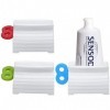 Zivacate Presse Tube Dentifrice, 3 Pièces Roulant Pivoter Distributeur de Dentifrice, Plastique Presse Tubes, Porte Tubes de 