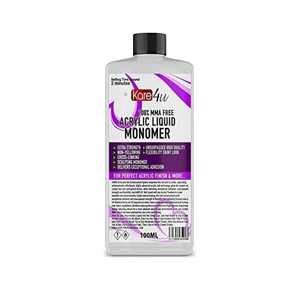 Monomère acrylique liquide sculptant pour ongles de qualité supérieure 100 ml - 10 litres