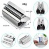 2pcs Presse Tube Dentifrice Rolling Tube Dentifrice Squeezer Distributeur de Dentifrice Rotatif Presse-Tube en Acier Inoxydab