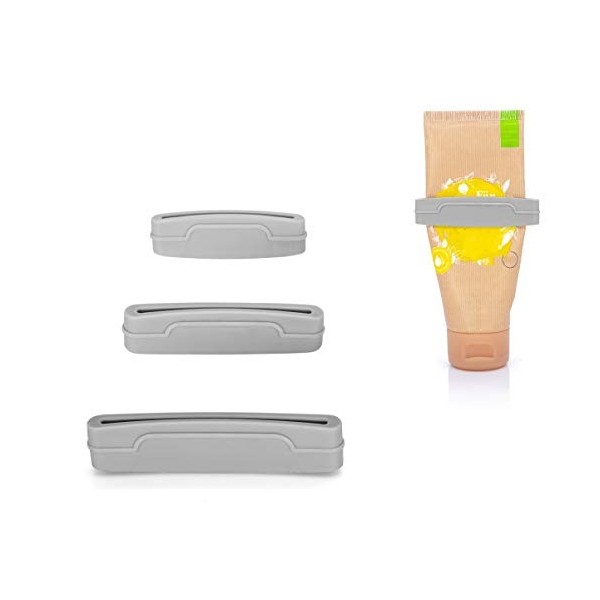 MyGadget Presse Tube Multi Usage - Set de 3 Pinces Anti Gaspillage - Cuisine | Make Up | Salle de Bains - Ultra Léger & Econo