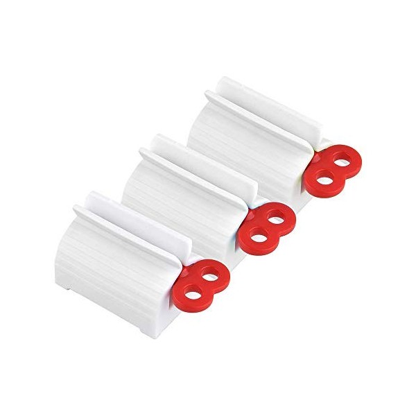 Distributeur de Dentifrice,3 Pack Tube de Roulement Rouler Tube Presse Agrume de Dentifrice Tube de Dentifrice de Squeeze de 