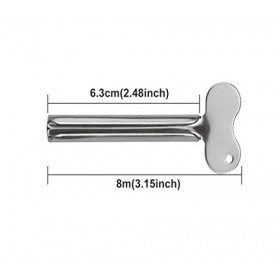 YiXuTag Tube de Dentifrice Clé, 4pcs Tube de Dentifrice, Presse Tubes Dentifrices en Acier Inoxydable, Forme de clé T pour Tu