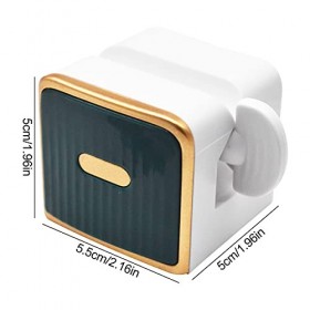 Presse-Dentifrice,RoadLoo 2 Pièces Dentifrice à Tube Roulant Pivoter Distributeur de Dentifrice pour Salle de Bains Dentifric