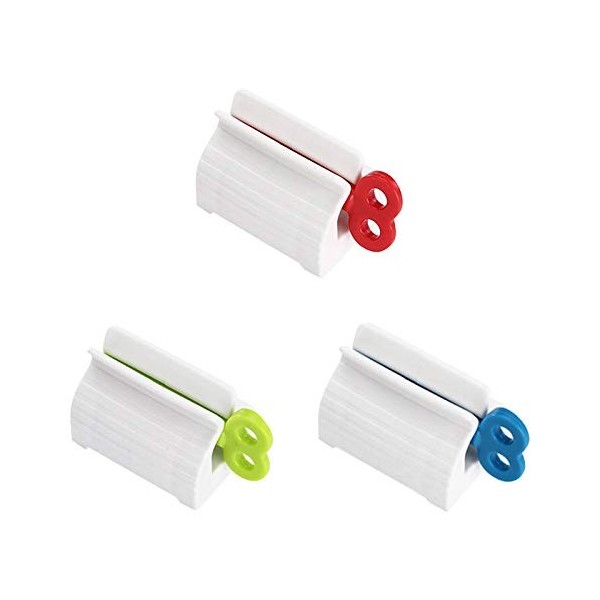 RXING 3PCS Presse-tubes daide à lautonomie Dentifrice à Tube Roulant Distributeur de dentifrice Presse tube dentifrice Pres