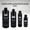 LIQUIDE ACRYLIQUE PROFESSIONNEL LIGHT 125ML- LIQUIDE À SÉCHAGE LENT - POUR POUDRE ACRYLIQUE POUR ONGLES - BLACK NAILS