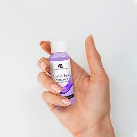 JND Liquide Acrylique Monomère professionnel - Qualité salon - Extensions dongles et Nail art 50 ml, violet 