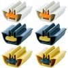 Dentifrice Squeezer,Forreen 6 pièces Porte Siège Dentifrice Pivoter Distributeur de Dentifrice Presse-Tube de Dentifrice Roll