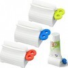 Lot de 3 presse-tubes de dentifrice, en plastique, 40 x 54 x 36 mm, rotation facile, rouleau de dentifrice, support de siège 