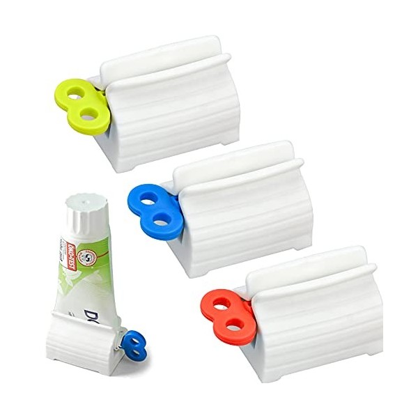 Lot de 3 presse-tubes roulants pour dentifrice, 40 x 54 x 36 mm