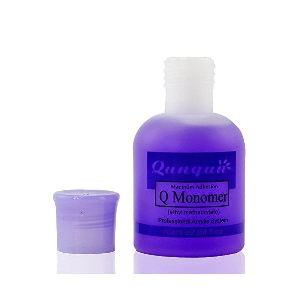 Liquide Acrylique 60ml Monomer Q à Ongles Professionnel Crystal Nail Liquid Sport Purple, One Size 