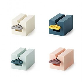 AKOAK Lot de 4 extrudeuses de dentifrice en plastique à clip pour nettoyer les toilettes, distributeur de dentifrice, accesso