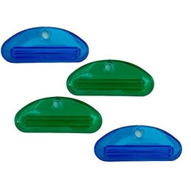 Always23 Lot de 4 presse-tubes 2 verts et 2 bleus