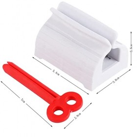 Dentifrice Squeezer Support, 9 Pièces Plastique Presse Tubes, Tubes de Dentifrice Rotatifs, Presse Dentifrice Tube Roulant po