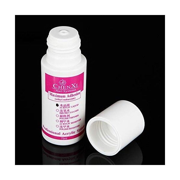 75ml Salon AcrylicLiquid pour Powder Nail Tips Sport 透明Clear, One Size 